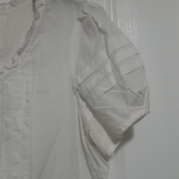 24  Elle white blouse Small - Picture 3 of 6